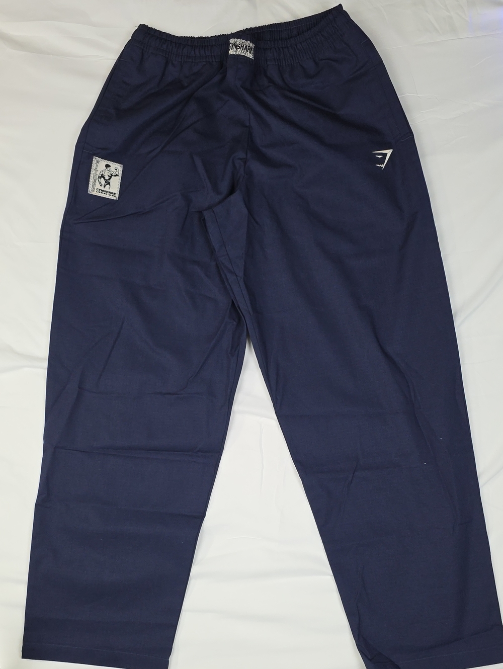 Gymshark Men’s Navy Blue Jogger Pants Medium Straight Leg Pumper Pants Oversized